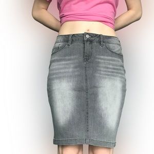 Esprit gray denim skirt